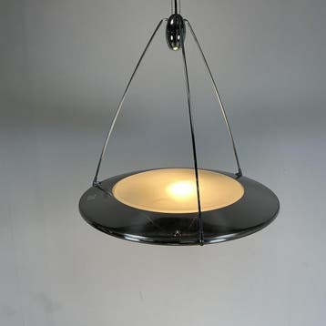 Tweedehand Arteluce Mira S UFO  design jaren 90 hanglamp, Ophalen of Verzenden, Gebruikt