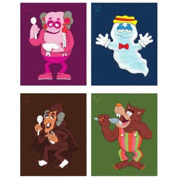 Kaws (1974) - General Mills Monster Posters