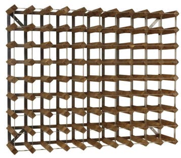 Wijnrek 90 flessen | 99,6 x 22,8 x (h) 80,5cm | Hout / Me..., Verzenden, Nieuw in verpakking