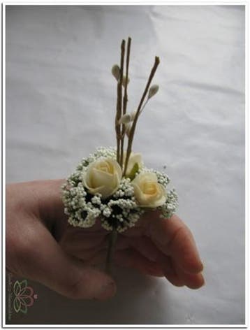 Corsage Miniroos New Style Pick Peach, Ophalen of Verzenden, Nieuw