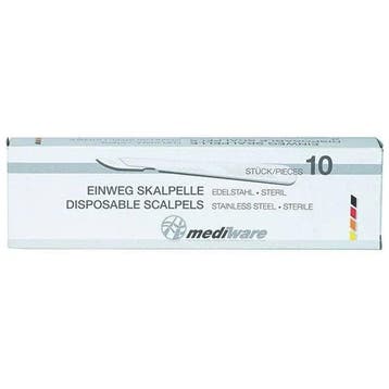 Mediware disposable scalpels 10 stuks Nr 18, Verzenden, Nieuw