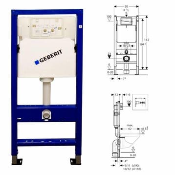UP100 Toiletset 49 Wiesbaden Vesta Rimless MAT zwart Met, Ophalen of Verzenden, Nieuw