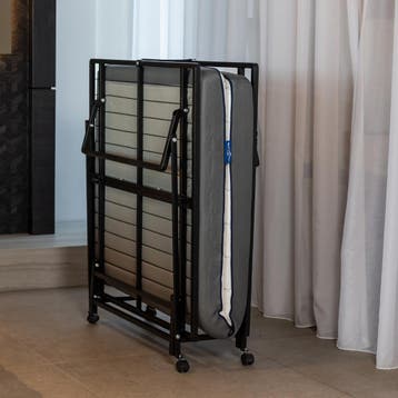 €35 KORTING | Opklapbed met matras 90x200 | BATCH PROBLEEM, Verstelbaar, 90 cm, Verzenden, Nieuw