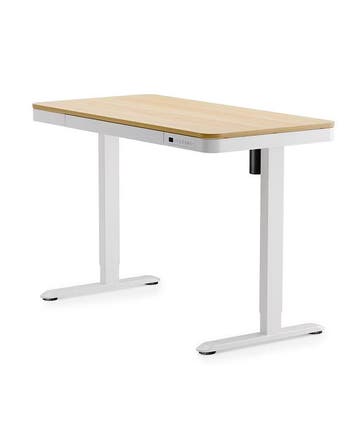 Zit sta bureau - Elektrisch - Verstelbaar - 120x60 cm - Wit/, Huis en Inrichting, Bureaus, Verzenden, Zo goed als nieuw
