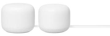 Google Nest Wifi 2-Pack Mesh Wifi Systeem AC2200 Router + Po, Verzenden, Zo goed als nieuw