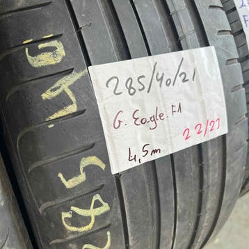 2 x Goodyear Eagle F1 285-40-21 Zomerbanden 4,5mm, Gebruikt, 285 mm, Band(en), Personenwagen