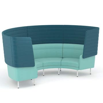4-zits bank curved met hoge rug | Arcipelago, Nieuw in verpakking