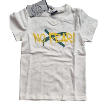 Shortsleeves -- No Fear - 134/140 / Wit, Verzenden, Nieuw