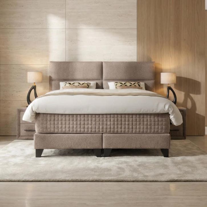 Serta | Lounge Boxspringcombinatie | Incl. 2x boxspring, Huis en Inrichting, Slaapkamer | Boxsprings, Nieuw, Ophalen