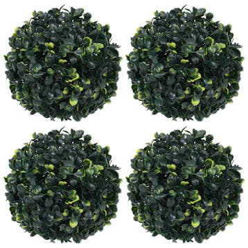 vidaXL Kunstbuxusbollen 4 st 12 cm, Verzenden, Nieuw