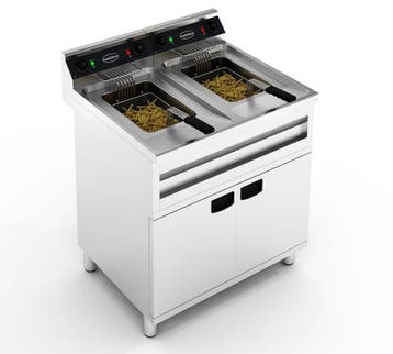 Staand Friteuse | 2X12L | 2X6KW Combisteel, Verzenden, Nieuw in verpakking