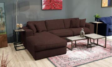 Loungebank Berlicum - loungebanken - Bruin, Huis en Inrichting, Nieuw, Stof