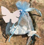 Organza zakje wit met kaartje Regenboog en 10 pepermuntjes, Verzenden, Nieuw, Feestartikel, Verjaardag
