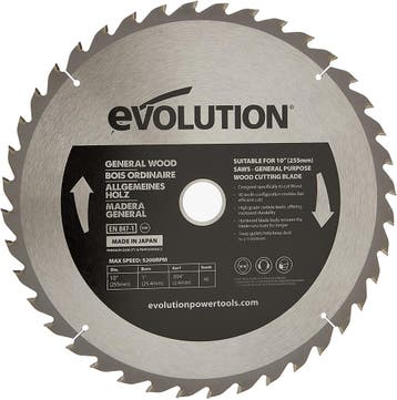 Zaagblad Evolution 255mm voor hout | EVOBLADE255WD, Verzenden, Nieuw