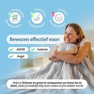 2dekans | Ella Verzwaringsdeken 7 kg - OEKO-TEX Katoen, Ophalen of Verzenden, Zo goed als nieuw