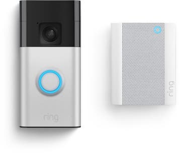 Ring Battery Video Doorbell met Chime en 2-pack camera op, Ophalen of Verzenden, Zo goed als nieuw