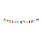 Letterslinger Welkom Sint karton 1,5 meter, Diversen, Sinterklaas, Verzenden, Nieuw