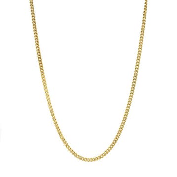 Gouden lengtecollier gourmet 70.5 cm 18 karaat, Sieraden, Tassen en Uiterlijk, Kettingen, Verzenden, Zo goed als nieuw, Goud