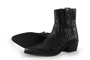 Manfield Cowboy laarzen in maat 38 Zwart, Verzenden, Zwart, Zo goed als nieuw, Manfield