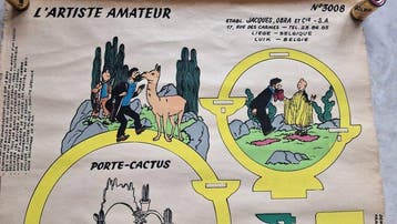 Tintin - 1 Poster De amateurkunstenaar Tintin Tempel van de, Nieuw