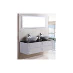 Badkamermeubel Cleopatra Zwart op Wit 150CM, Ophalen of Verzenden, Nieuw