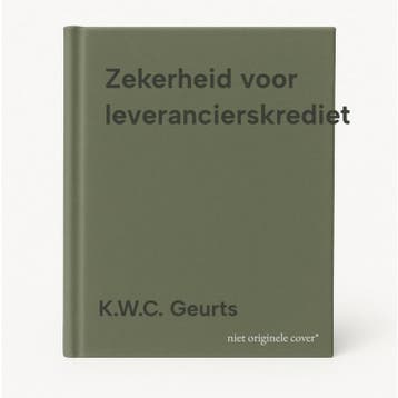 Zekerheid voor leverancierskrediet - K.W.C. Geurts, Boeken, Verzenden, Zo goed als nieuw, K.W.C. Geurts