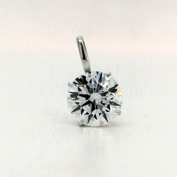 Zonder minimumprijs - Hanger - 14 karaat Witgoud - 3.00ct.