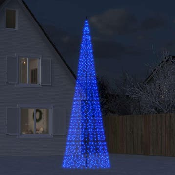 vidaXL LED-kerstboom 1534 LEDs 500 cm blauw, Verzenden, Nieuw
