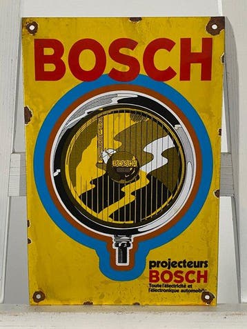 Bosch - Emaille plaat - 30x20cm - Gemaakt van een dikke