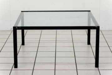 Design Salontafel Metaal en Glas, Huis en Inrichting, Tafels | Salontafels, Ophalen of Verzenden, Nieuw