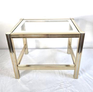 Tafel - Messing, Glas, Nieuw