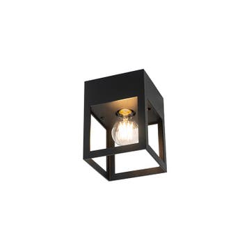 Moderne plafondlamp zwart kubus - Cela, Verzenden, Nieuw