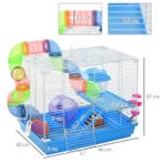 Hamsterkooi met Tunnel, Oefenwiel en Platforms, Dieren en Toebehoren, Verzenden, Nieuw