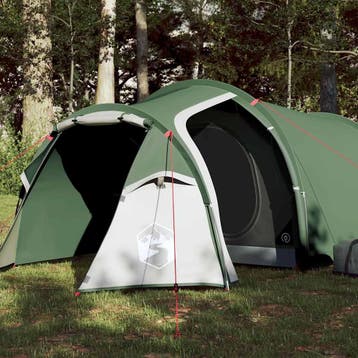 vidaXL Tunneltent 3-persoons waterdicht groen, Caravans en Kamperen, Verzenden, Nieuw, Tot en met 2