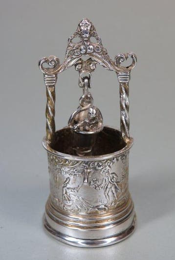 Ca 1900: Kindjes in een waterput (Simon Rosenau, Bad