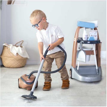 Smoby - Speelgoedschoonmaakset - Rowenta Huishoudtrolley +, Ophalen of Verzenden, Nieuw