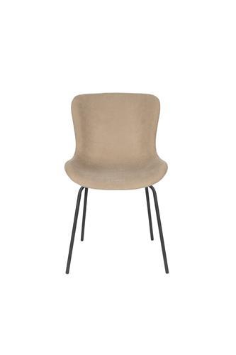 Eetkamerstoel - Adele - Taupe - Rib - House of Rebels, Huis en Inrichting, Stoelen, Verzenden, Nieuw