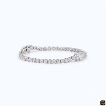 Armband - 14 karaat Witgoud - 7.77ct. tw. Diamant, Nieuw
