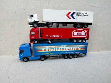Tekno 1:50 - Model vrachtwagen (3) - DAF Struik trailer;, Nieuw