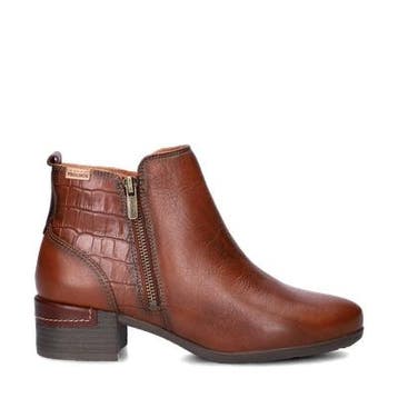Pikolinos Malaga enkellaarsjes voor dames in het Cognac, Overige kleuren, Verzenden, Lage of Enkellaarzen, Nieuw