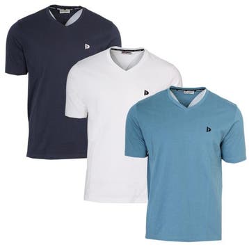 Donnay Donnay Heren - 3-Pack - V-neck T-Shirt Berno - Navy /, Verzenden, Nieuw