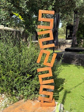 Ana Lucia B.M - Sculpture Corten - XXL - NO Reserve