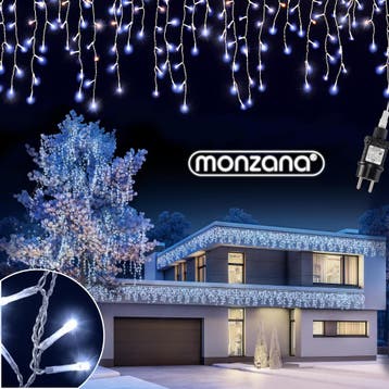 Kerstverlichting Lichtgordijn LED Kerst Koudwit 15m, Diversen, Verzenden, Nieuw
