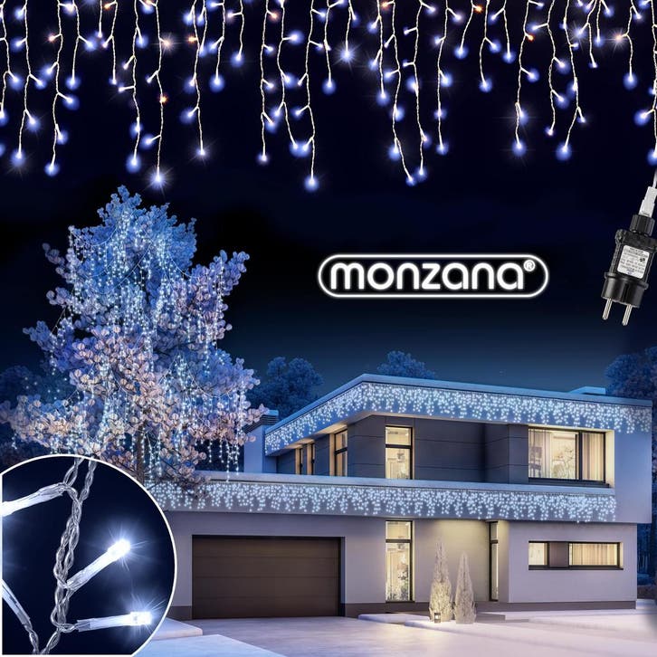 Kerstverlichting Lichtgordijn LED Kerst Koudwit 15m, Diversen, Kerst, Nieuw, Verzenden