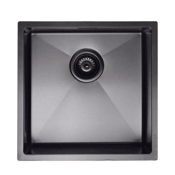 Spoelbak | Zwart | 40 x 40 | SPB40-3BLACK, Verzenden, Nieuw