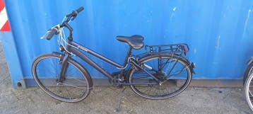 Btwin Blauw Damesfiets, Velgrem, Versnellingen, Zo goed als nieuw, Minder dan 47 cm