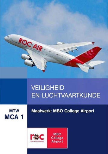Veiligheid en luchtvaartkunde MTW MCA 1 9789400226210, Boeken, Zo goed als nieuw