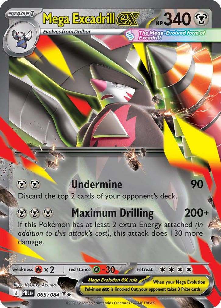 Mega Excadrill ex (PBL 065), Hobby en Vrije tijd, Verzamelkaartspellen | Pokémon, Nieuw, Ophalen of Verzenden