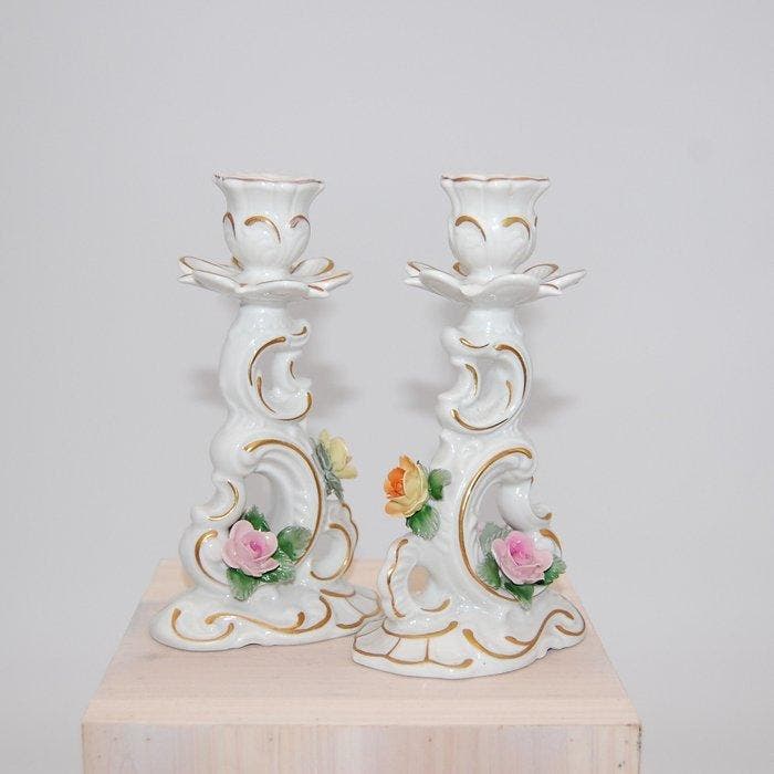 Porzellanfabrik Sandizell Höffner & Co, Dresden - H. 16cm -, Antiek en Kunst, Antiek | Glas en Kristal