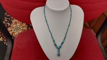 Oud-Romeins, Keizerrijk Glas Romeinse glazen kralen ketting,